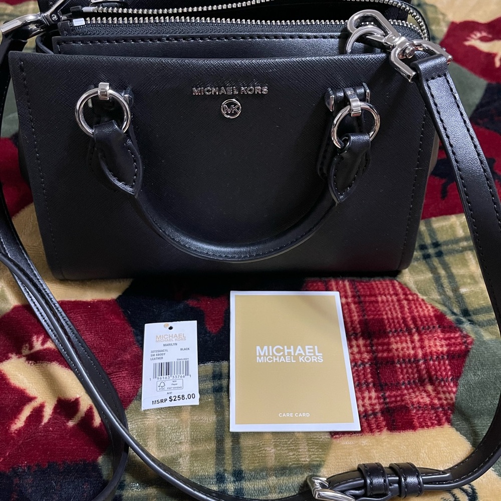 Marilyn Small Saffiano Leather Crossbody Bag